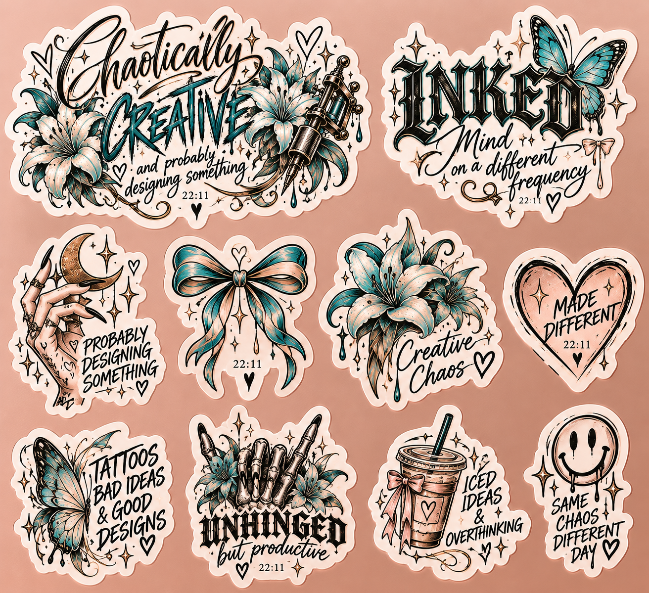 Custom sticker sheets design example