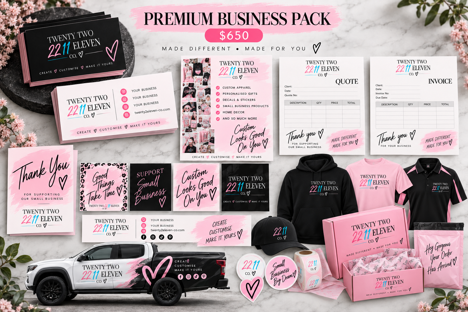 Premium Business Package package examples